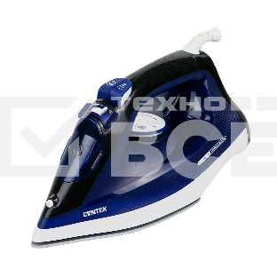 Утюг Centek CT-2308 синий, 2800 Вт, 60 г/мин, 190 г/мин, 300 мл