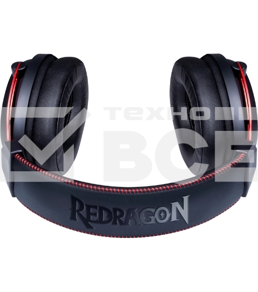 Гарнитура Redragon Diomedes чёрный/красный, проводная, USB / mini jack 3.5 мм