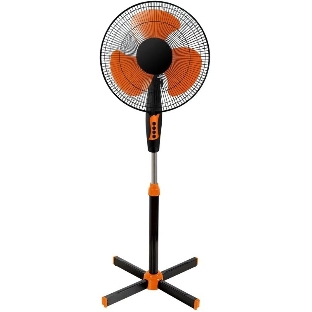 Вентилятор OASIS VF-40PSB чёрный/оранжевый, напольный, 40 Вт, 3 скорости, 36 см