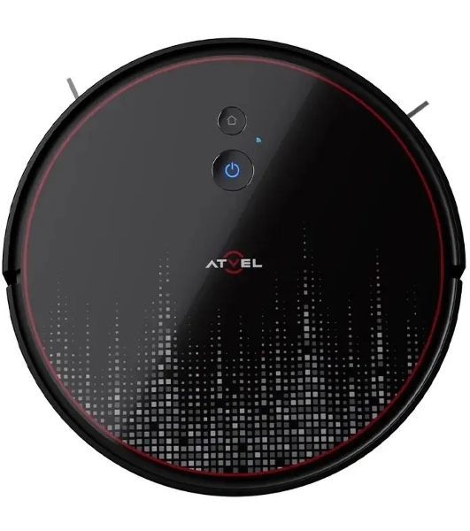 Робот-пылесос Atvel R80 Base черный, 80 Вт, 2600 мА*ч Li-Ion, уборка влажная/сухая, пылесборник контейнер 0.34 л
