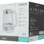 Электрочайник Candy CK-301 белый, 1.8 л, 2200 Вт, скрытый нагревательный элемент, фото2