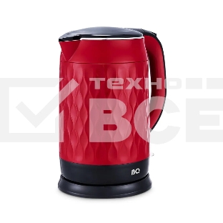 Чайник BQ KT1715P Red-Black. Мощность:1800 Вт, Объем 1,7л