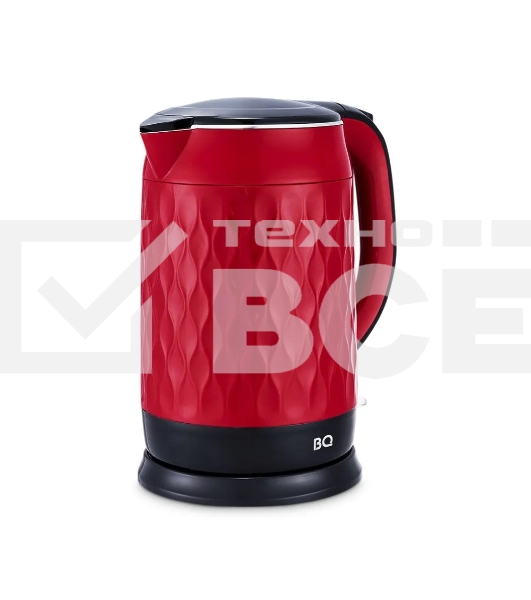 Чайник BQ KT1715P Red-Black. Мощность:1800 Вт, Объем 1,7л