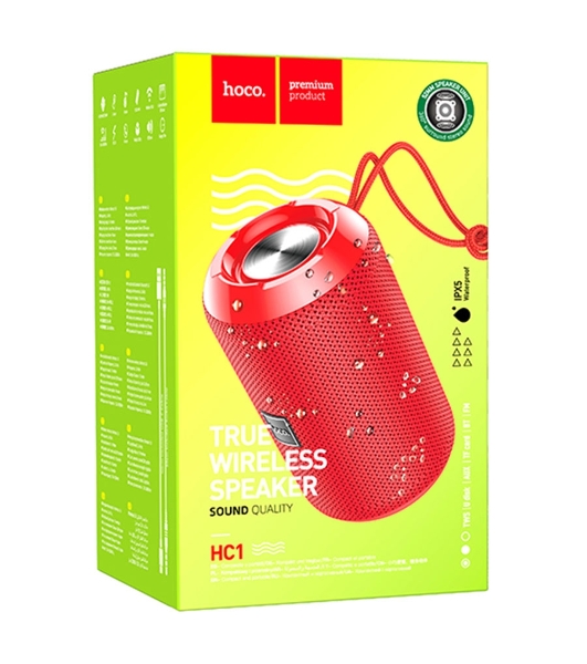 Портативная колонка HOCO HC1, красный