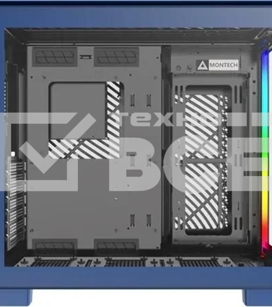 Компьютерный корпус Montech King 95 голубой без БП ATX 2xUSB3.0 1xUSB3.1 audio bott PSU