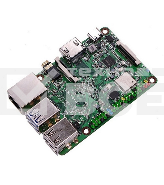 Одноплатный компьютер RockPi ROCK PI 4B Plus (4GB / 32GB eMMC) 