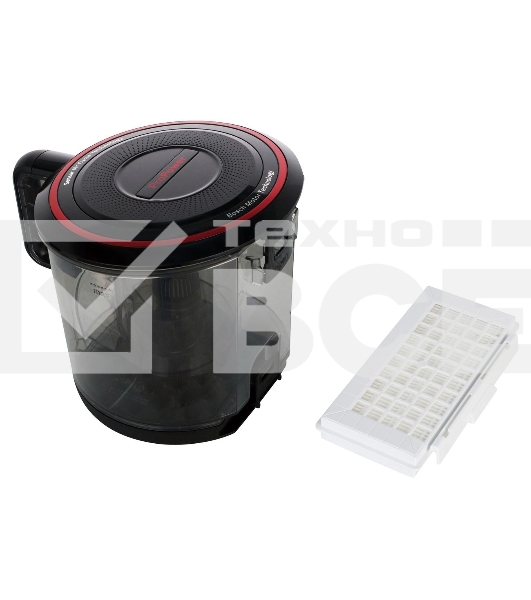 Пылесос Bosch BGS41POW1 черный/красный, 700 Вт, уборка сухая, пылесборник контейнер, 2.4 л