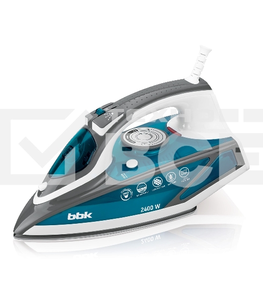 Утюг BBK ISE-2402 синий, 2400 Вт, 40 г/мин, 140 г/мин, 450 мл