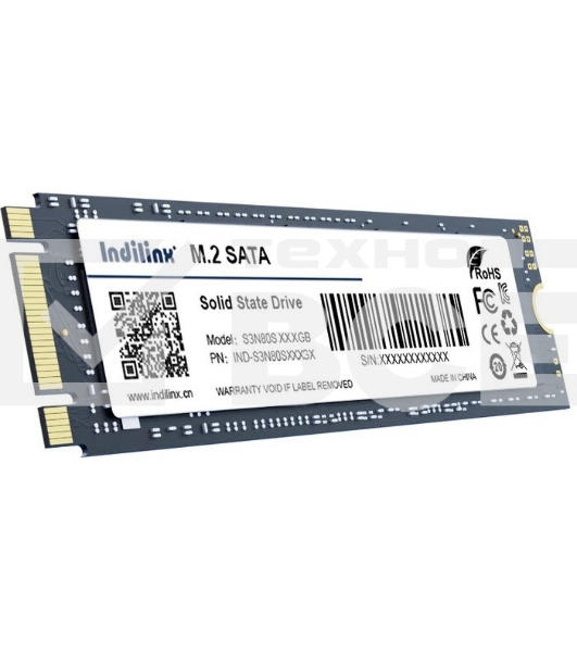 Накопитель SSD Indilinx IND-S3N80S, 512Gb, SATA III, M.2 2280, R/W 500/450