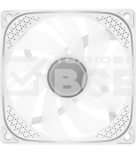 Вентилятор для корпуса Accord ACC-YH12 ARGb 120х120x25 белый 4-pin 27дБ (ACC-YH12 ARGb белый) brown box