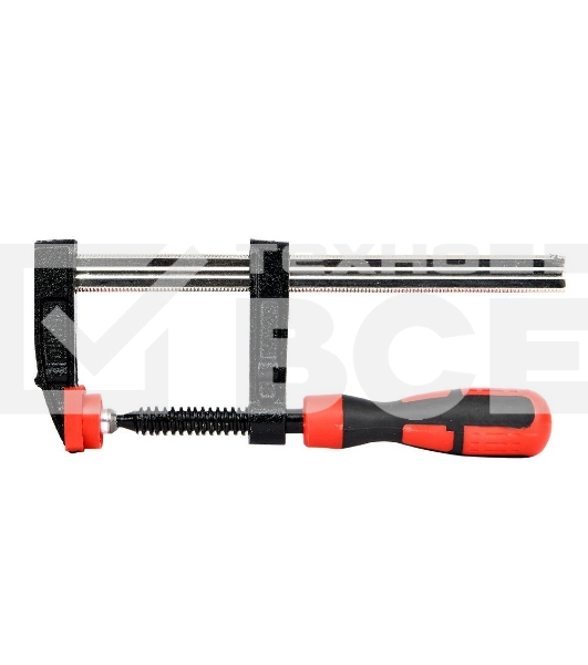 Струбцина F-образная усиленная Deli DL110515Z 150x50 мм, макс. усилие зажима 2000N, резьба 12мм