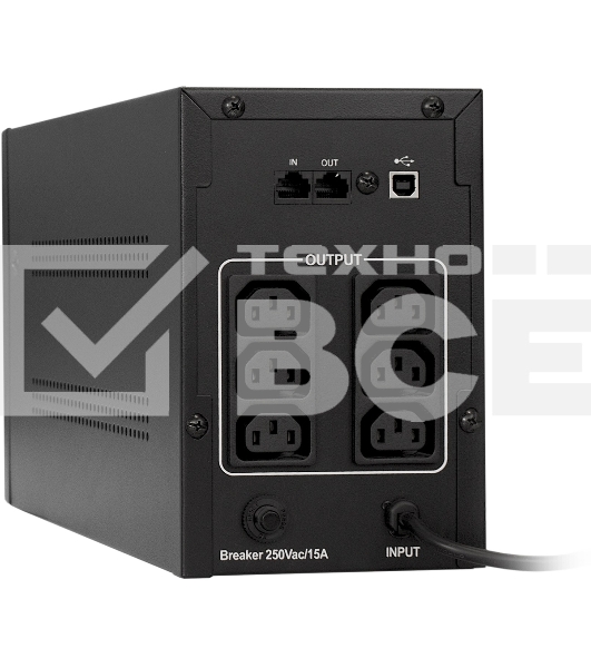 Источник бесперебойного питания ExeGate EP285484RUS SpecialPro Smart LLB-1000.LCD.AVR.C13.RJ.USB 1000VA/650W, LCD, AVR, 6*IEC-C13, RJ45/11, USB, черный