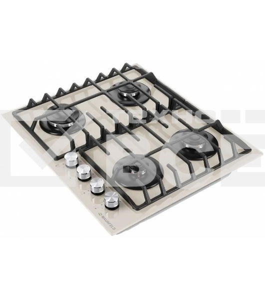 Газовая варочная панель Maunfeld EGHG.64.6CBG/G, 4 конфорки, закаленное стекло, бежевый