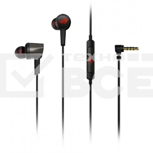 Гарнитура ASUS ROG Cetra II Core чёрный, проводная, mini jack 3.5 мм, вставные