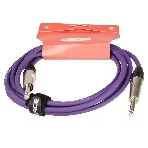 Кабель гитарный FORCE FGC-09/3 VT1/4' TS Jack - 1/4' TS Jack, высококачественный, малошумящий с проводниками из безкислородной меди OFC, диаметр 6 мм, профессиональные металлические разъемы, длина 3 м, цвет фиолетовый, фото3
