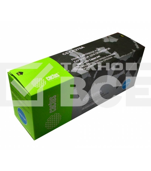 Картридж лазерный Cactus CS-CE270A черный (13000 стр.) для HP Color LaserJet Enterprise CP5525