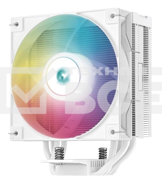 Кулер для процессора DEEPCOOL AG400 DIGITAL WH ARGB белый, 120 мм, алюминий/медь, 2100 об/мин, 31.6 дБ, 4 pin, 220 Вт, 152.7 мм