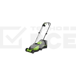Газонокосилка электрическая GreenWorks GD1200LM32, 220v, 32 см, 1.2 кВт (2517807)