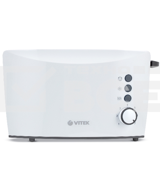 Тостер Vitek VT-7166 (MC) белый/серый