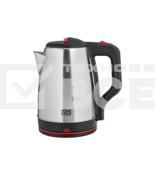 Чайник электрический Homestar HS-1003 1.8л нержавейка, черный