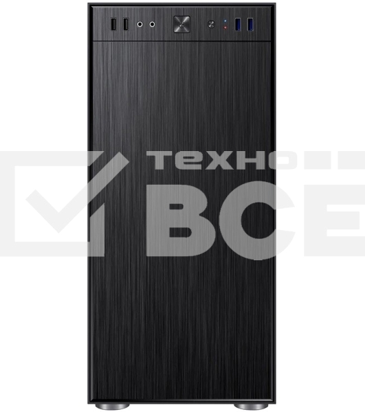 Компьютерный корпус Accord 3407 черный без БП ATX 2xUSB 2.0 2xUSB 3.0 audio bott PSU