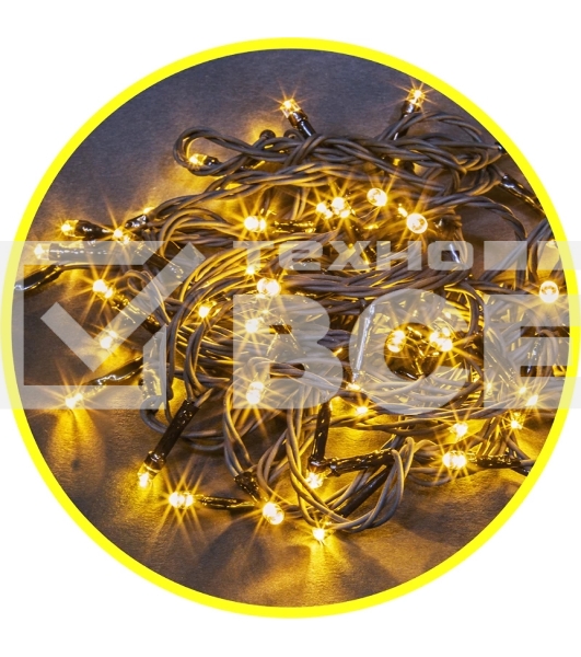 Гирлянда Navigator NGF-S01-200WW-5-11.5m-230-C8-G-IP20