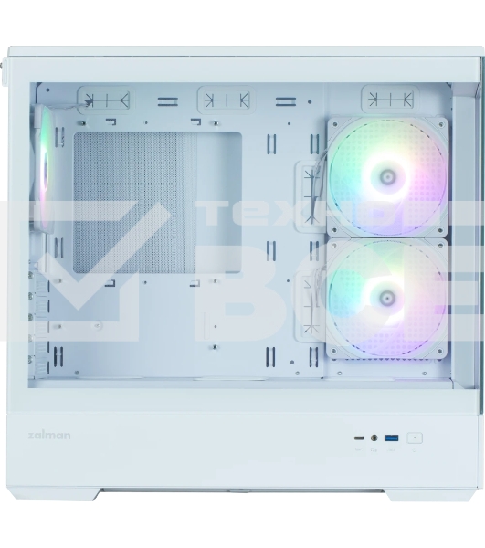 Компьютерный корпус ZALMAN P30 V2, MATX, белый, WINDOW, 2x3.5