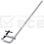 Струбцина Denzel F-образная, 100x600 мм, кованая, фото 1