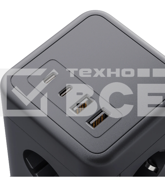 Сетевой фильтр Defender ILS 453 (3 м, 8 розеток, 2USB-A, 2USB-C)