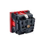Механизм розетки Legrand 1-м СП Mosaic 2 модульный, с заземлением, красный Legrand 077214 124965, фото5