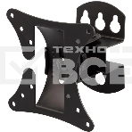 Кронштейн ARM Media LCD-101 для LCD/LED ТВ 10'-26', настенный, 2 степени свободы, VESA 50/75/100, max 30 кг черный, фото 1