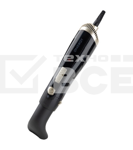 Фен-расческа Energy EN-845 черный/золотистый, 1000 Вт