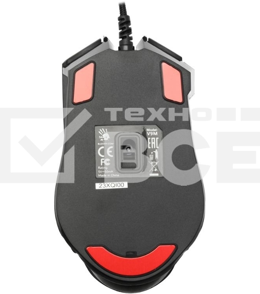 Мышь проводная A4Tech Bloody V9M черный, 4000 dpi, USB, кнопки - 9