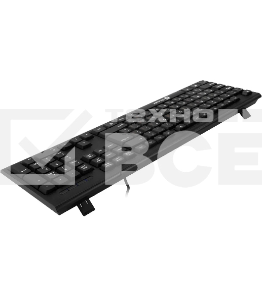 Комплект клавиатура+мышь Oklick 620M проводной, USB, 1200 DPI, чёрный