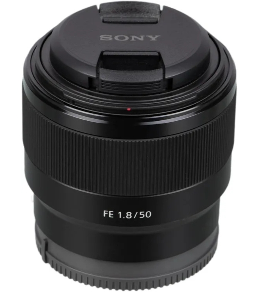 Объектив Sony SEL50F18F.SYX, 50 мм, f/1.8, фикс-объектив, компактный светосильный стандартный объектив с асферическим элементом, Sony E (FE), черный