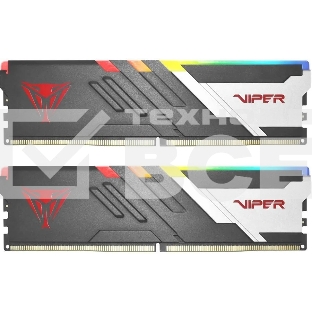 Оперативная память Patriot Viper Venom, DDR5, 32GB (2x16GB), 7400MHz, CL36, с радиаторами, RGB, черный