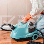 Пароочиститель напольный Kitfort КТ-9187 2000Вт черный/бирюзовый, фото4
