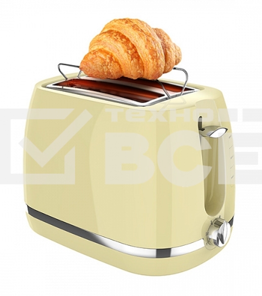 Тостер BQ T1711, 900Вт, слоновая кость