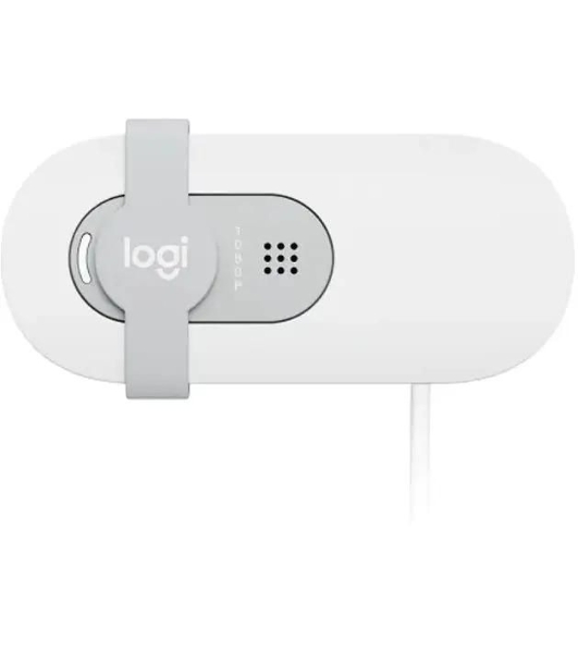 Веб-камера Logitech HD Webcam Brio 100 белый 2Mpix (1920x1080) USB-A с микрофоном (960-001618)