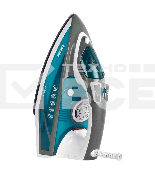 Утюг BBK ISE-2402 синий, 2400 Вт, 40 г/мин, 140 г/мин, 450 мл