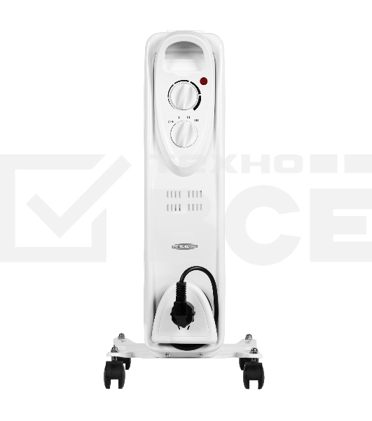 Масляный обогреватель AC ELECTRIC AOH/BM-11BW 2200 (11 секций) белый, 2200 Вт, 27 м2, термостат