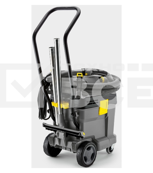 Пылесос строительный Karcher NT 40/1 Tact Te L (1.148-311.0) серый/желтый, 1380 Вт, уборка сухая/влажная, пылесборник контейнер/фильтр-мешок, 40 л