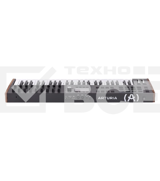Клавиатура MIDI [231622] Arturia [KeyLAB 49 MK3 Black] 49 клавиш, полувзвешенная механика, дисплей, 12 пэдов, 9 фейдеров, 9 поворотных регуляторов, 3 входа для подключения педалей, MIDI in/out, USB-C