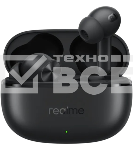 Гарнитура внутриканальные Realme Buds T200x черный беспроводные bluetooth в ушной раковине