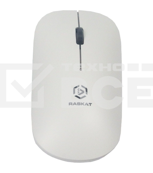 Мышь беспроводная Raskat M003WR белый, 2400 dpi, радиоканал, Bluetooth, USB, кнопки - 3