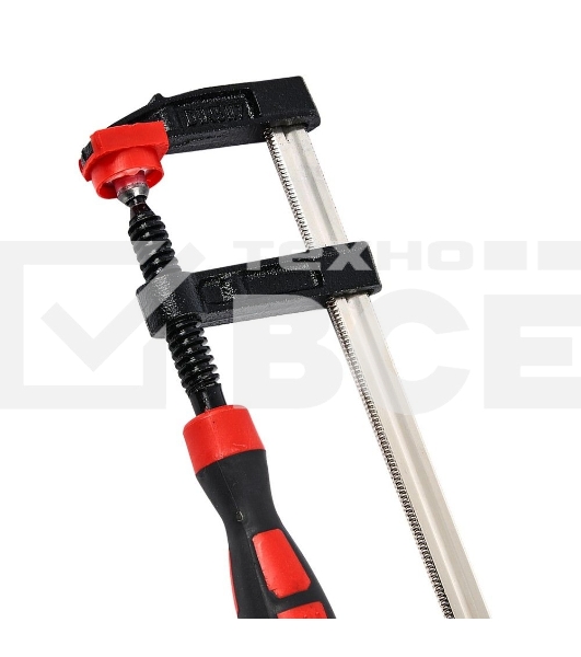 Струбцина F-образная усиленная Deli DL110515Z 150x50 мм, макс. усилие зажима 2000N, резьба 12мм