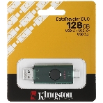 Флешка USB Kingston DataTraveler Duo (DTDEG2/128Gb), 128Gb, USB 3.2/Type-C, R/W 100/60, зеленая, фото4