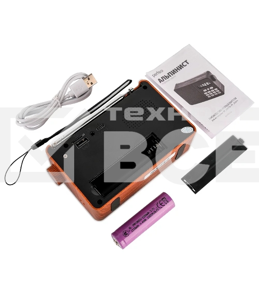 Радиоприемник PERFEO (PF_D0573) ALPINIST, коричневый