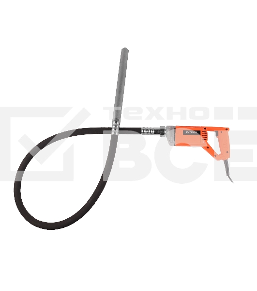 Вибратор для бетона глубинный PATRIOT CV 105, мощность 1000Вт, 7000кол/мин, гибкий вал с наконечником в комплекте