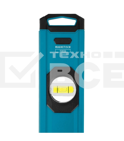 Уровень Gross 33652 алюминиевый, магнит., фрезерованный, 3 глазка, 0,5 мм/м, 800 мм